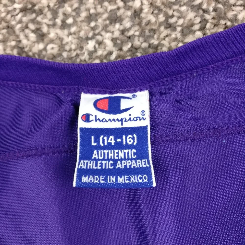 Vintage Minnesota Vikings Randy Moss Jersey Champion Purple Youth Boys Large